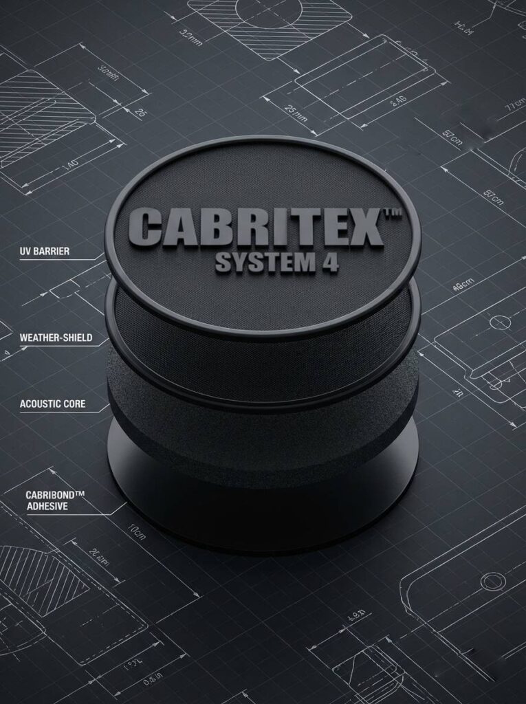 CabriTex professional 4-layer Soft top roof repair kit for all branded vehicles